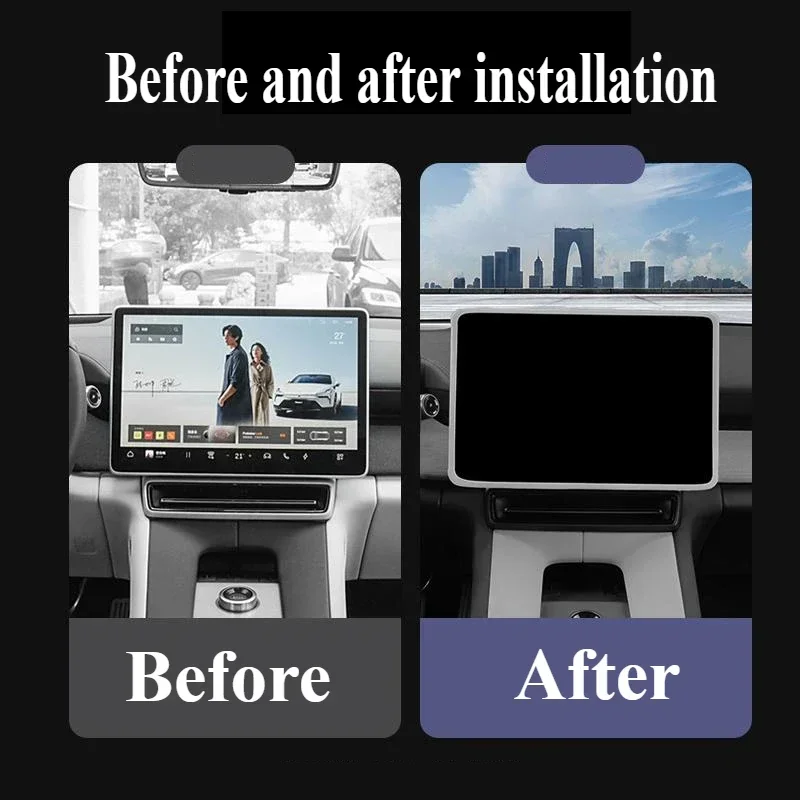For Polestar 4 Car Navigation Screen Frame Rubber Case Interior Screen Protector Decoration Interior Modification Accessories
