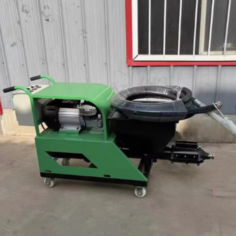 Electric Stucco Sprayer with Material Pump for Exterior Wall Decoration Continuous Plastering Construction Machine
