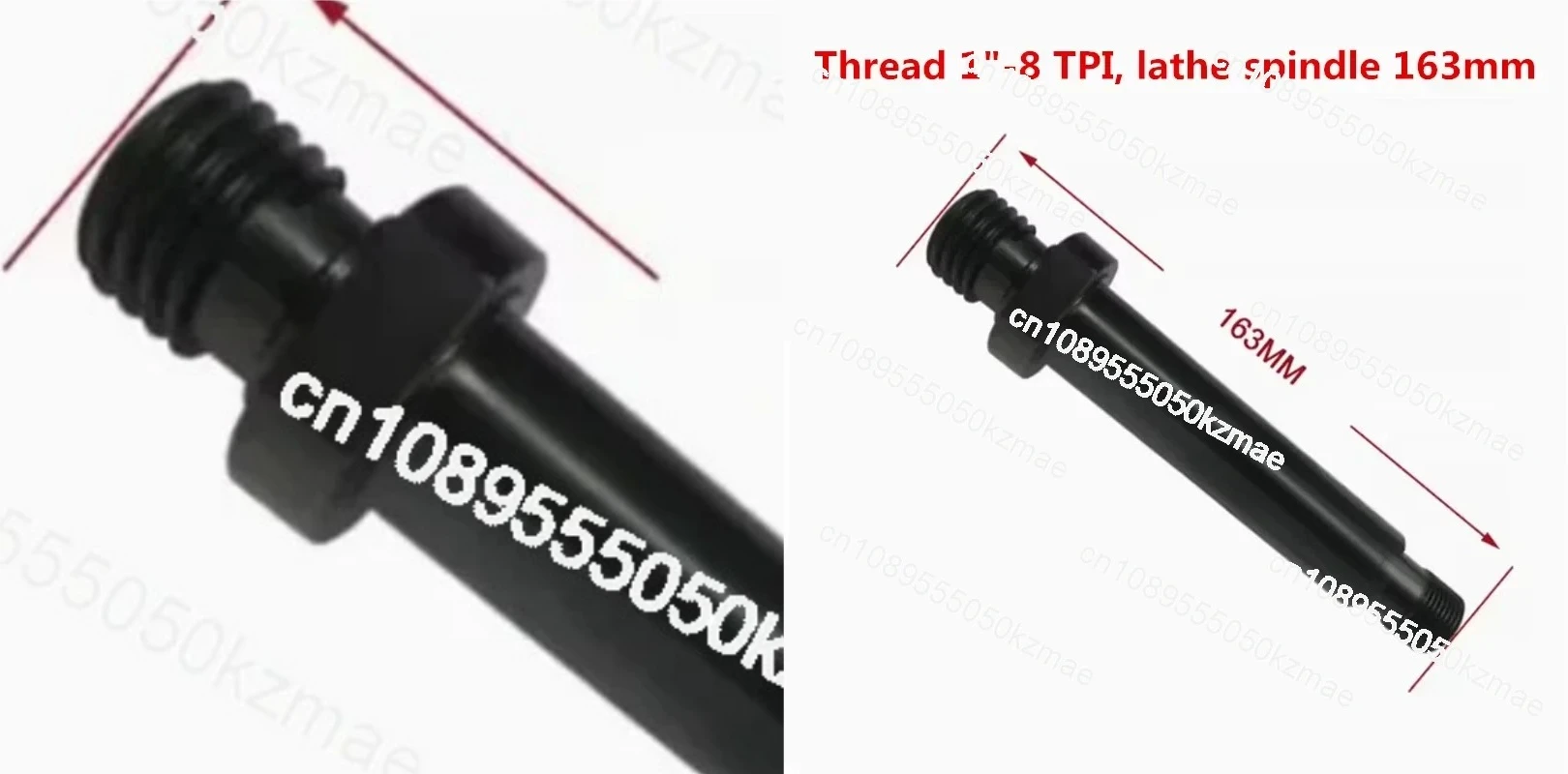 1 Inch 8 Buckle Woodworking Lathe Spindle | M33-3.5 Thread, DIY Homemade Lathe Accessories, Original Matching