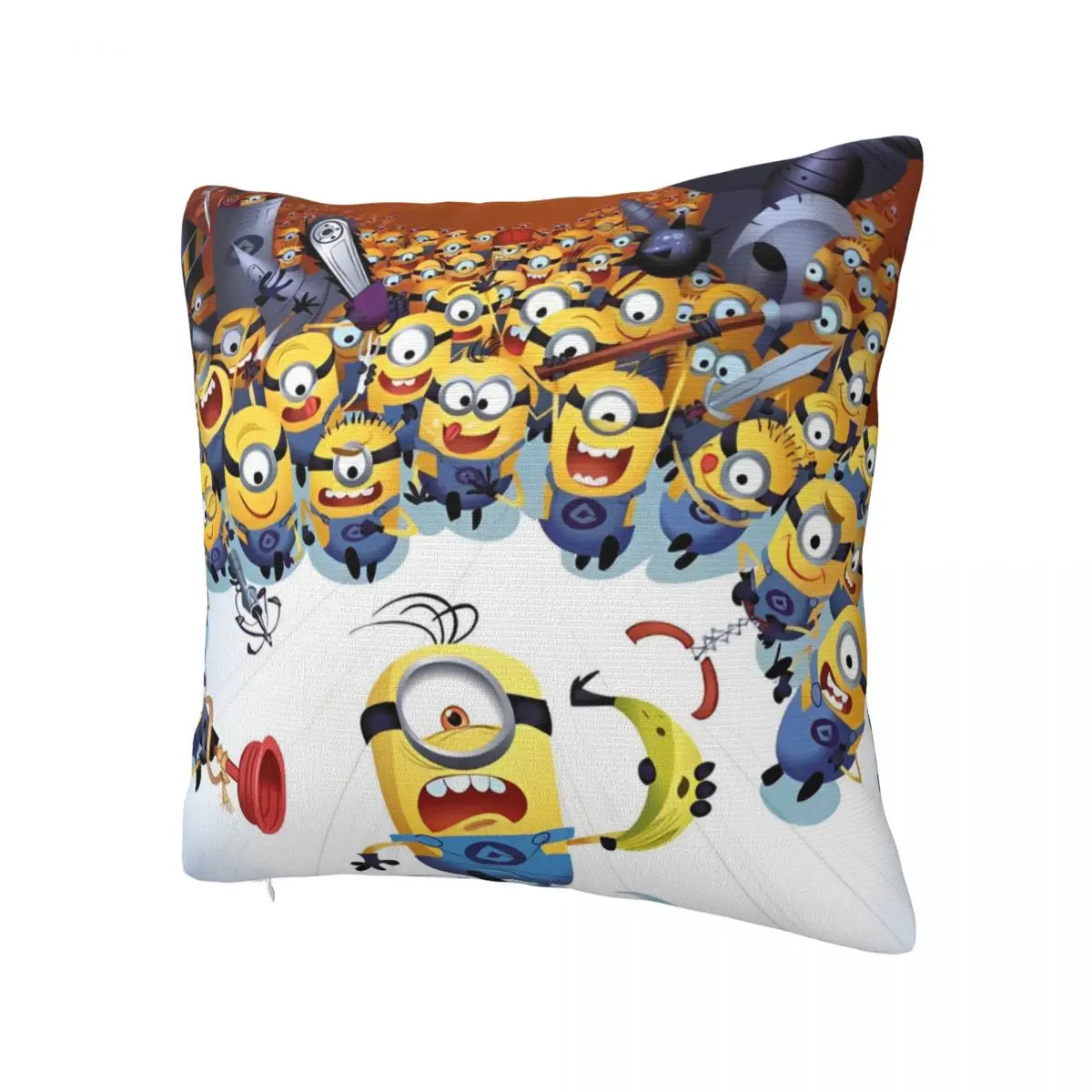 Printed Kawaii Despicable Me Minions Pillowcase Polyester Cushion Cover Decor Cute Cartoon Pillow Case Cover Chair Square 18