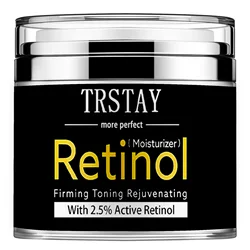 Retinol firming and refreshing face cream, mild and non irritating, smoothes wrinkles, reduces fine lines and makes skin soft