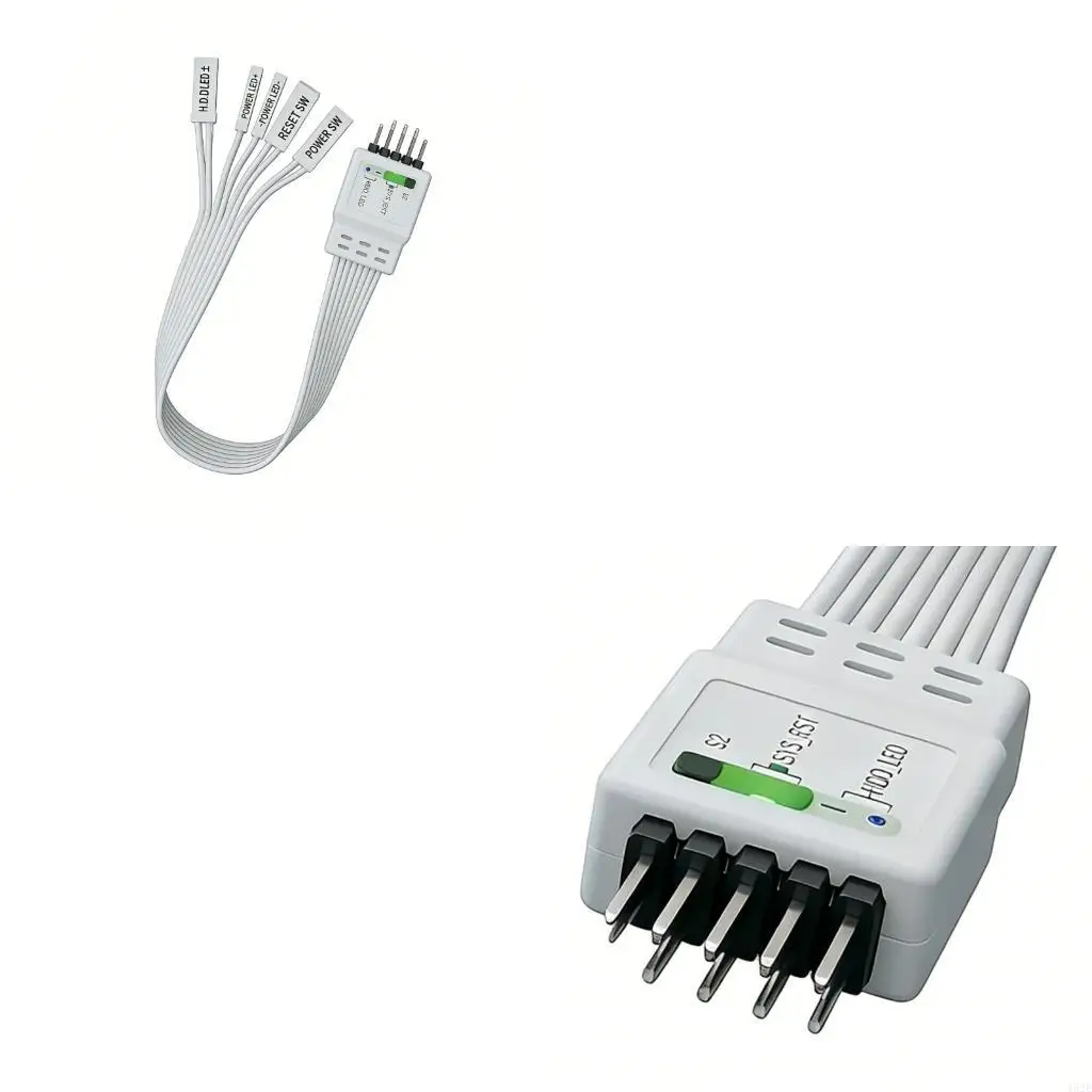 462E Pin Computer Front Panel Cable With Standard 9Pin Interfaced For Easy Motherboards Connection