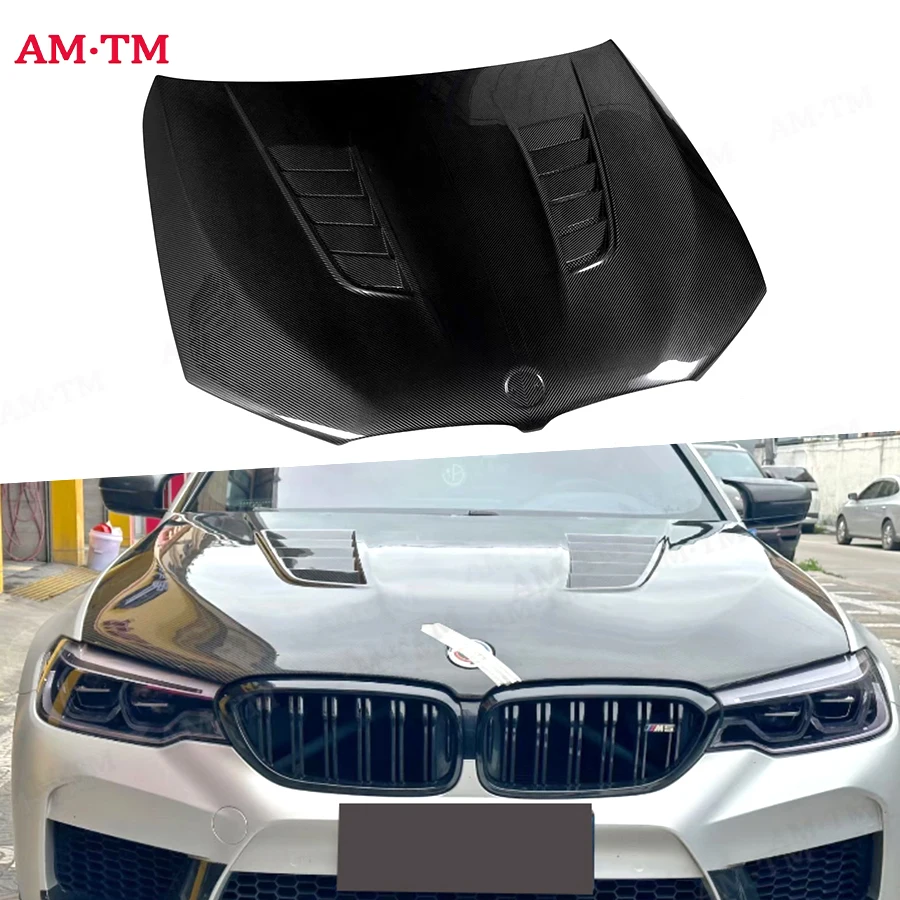 For BMW 5 Series M5 F90 G30 G38 540i Carbon fiber engine Hood cover carbon fiber cover engine cover Replace the installation