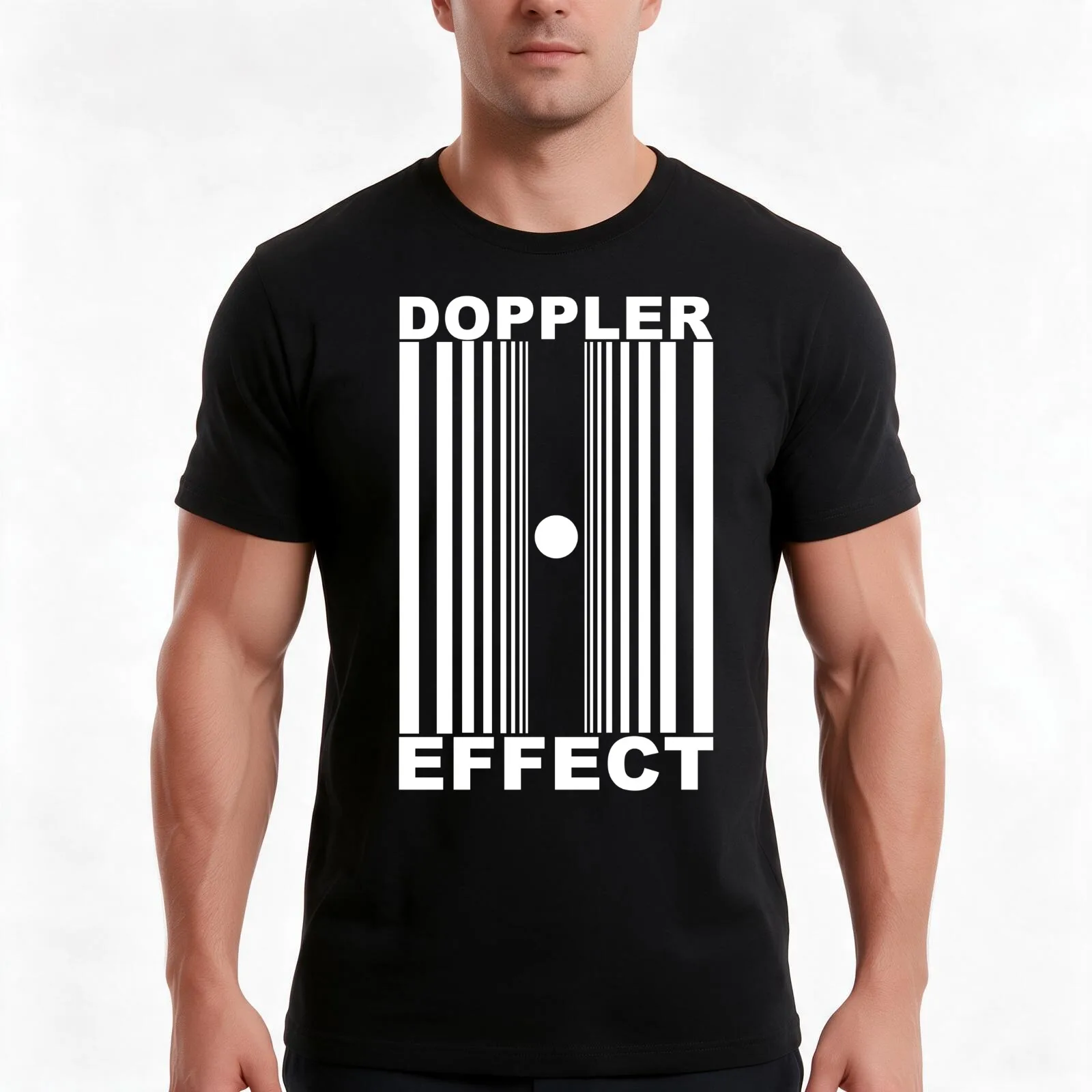 Doppler Effect T-Shirt Summer Casual Cotton Tee Oversized Streetwear Tops Vintage Graphic Print Loose Fit Short Sleeve