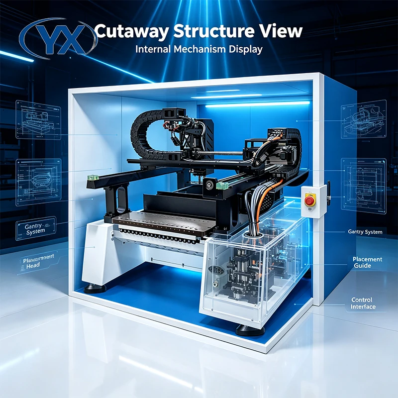 Automatic 2-Head Table Top SMT Pick Place Machine for PCB Assembly Production Machinery SMT220