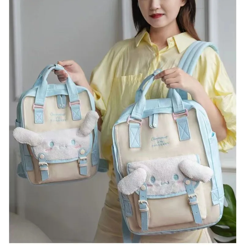 Miniso Sanrio Kuromi zaino torna a scuola per le donne ragazza Kawaii Cinnamoroll borsa da scuola borsa da viaggio di grande capacità borsa per