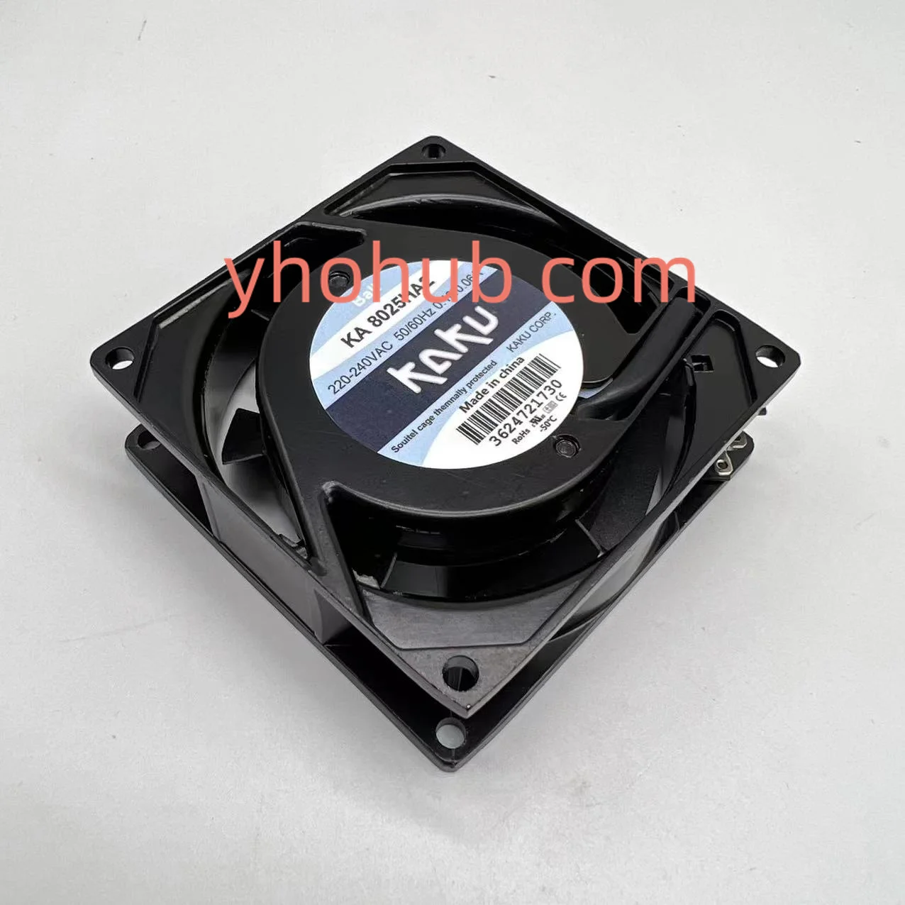 KAKU KA8025HA2 AC 240V 0.08A 80x80x25mm Server Cooling Fan