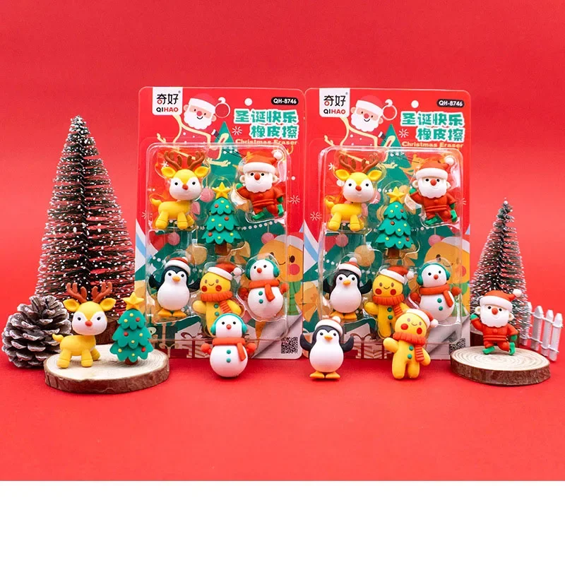 

Новый 3d мультяшный съемный мини-собранный резиновый креативный студенческий канцелярский клей для рождественского подарка