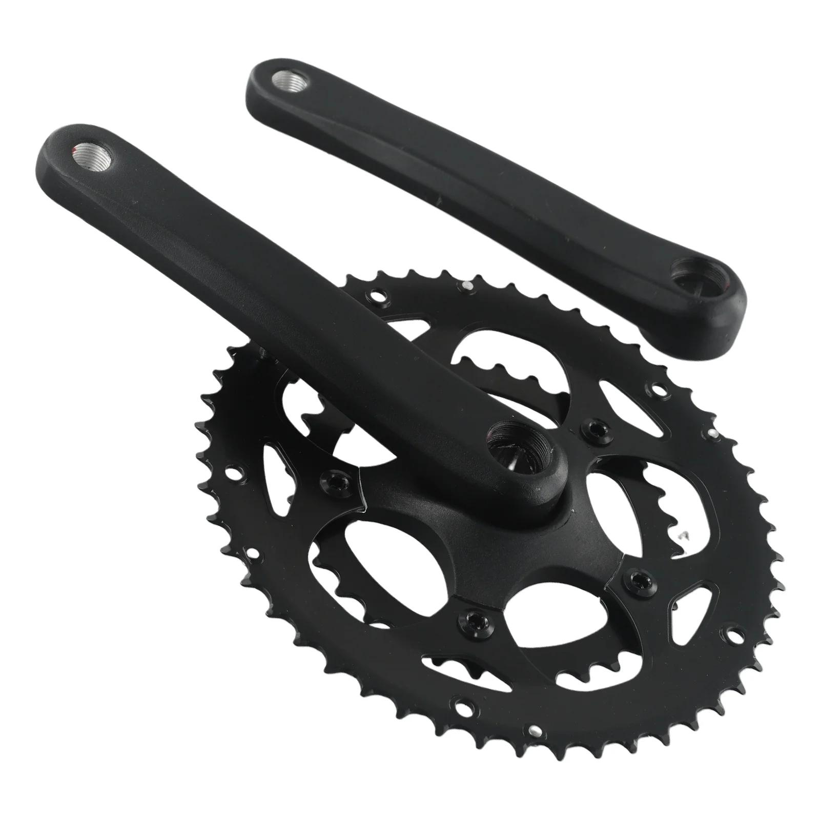 

Bike Bicycle Double Chainwheel Cranket Double Mountain Bike Crankset Chainset Road Bike Square Taper AL6061 Aluminum Alloy