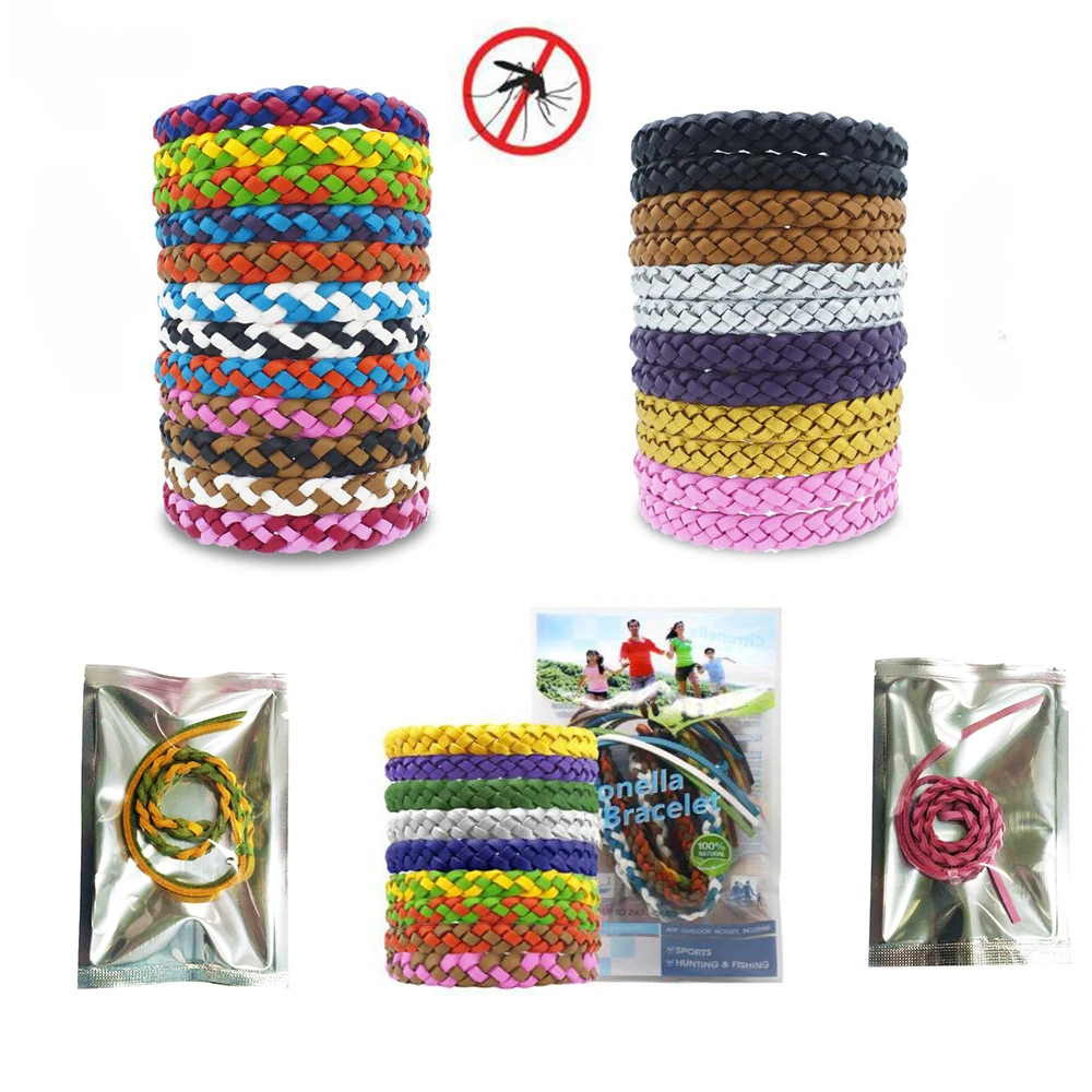 

Mosquito Repellent Bracelet Anti-sting God Plant Essential Oils Woven Leather Children's Special Outdoor Anti-mosquito Bracelet