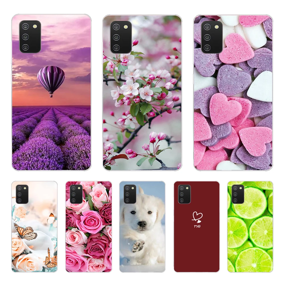 For Samsung Galaxy A02S Case Silicone Soft TPU Back Cover For Samsung A02 A 02S Phone Case Galaxy A02S M02S Cases Cute Cartoon