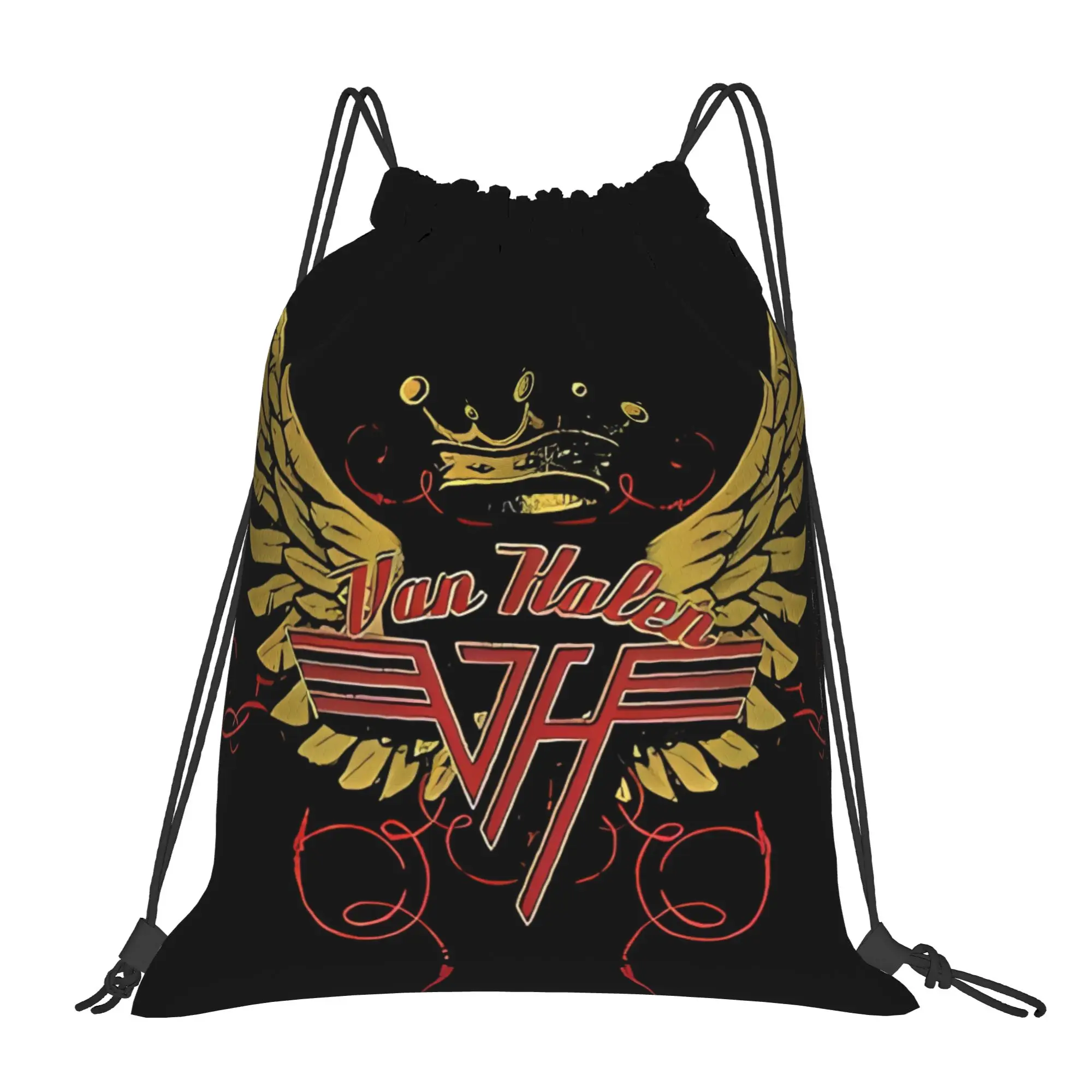 Van Friend Awesome Van Halen Portable Travel Drawstring Bags Riding Backpack gym bag Storage Backpacks