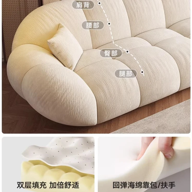 Small apartment cloud straight row petals Foshan furniture