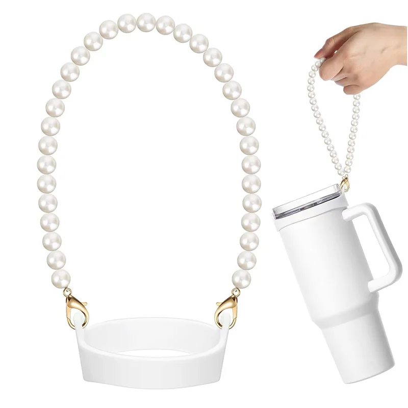 Promotion! Water Bottle Handle With Strap For Stanley Cup Accessories And Fit 8-40Oz Bottle Universal Cup Holder, Versatile Slin