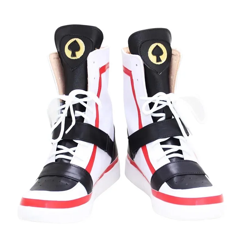 

Высокие сапоги Twisted-Duce Spade для косплея «Алиса в стране чудес» Heartslabyul, обувь из искусственной кожи для взрослых tt