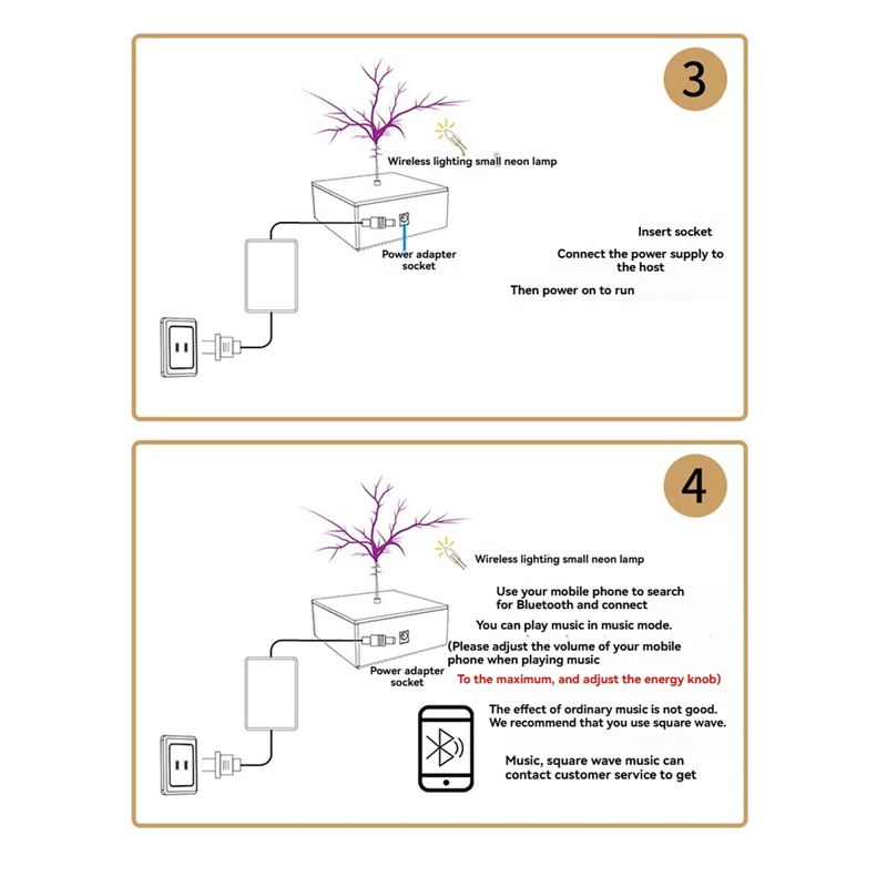 Bluetooth Music Coil, Touchable Artificial Spark Arc Generator, Science Teaching Experiment Tool
