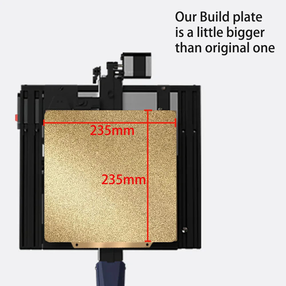 Produktbild von 2-seitige Bauplatte 230×230 Mm Für Kobra2 – PEO + PEI, Flexibel, Hitzebeständig Bis 300°C