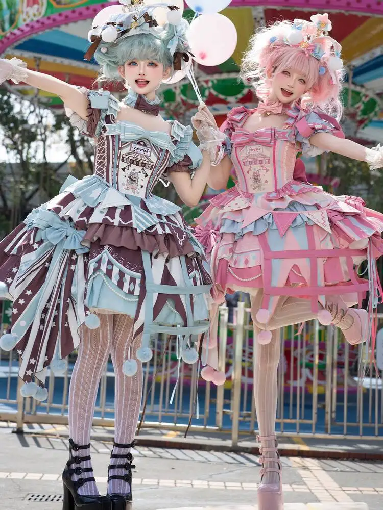 جديد فييستا كرنفال هالوين كوس تأثيري السيرك خرافة افتتاح لوليتا تنورة لو تنورة #4