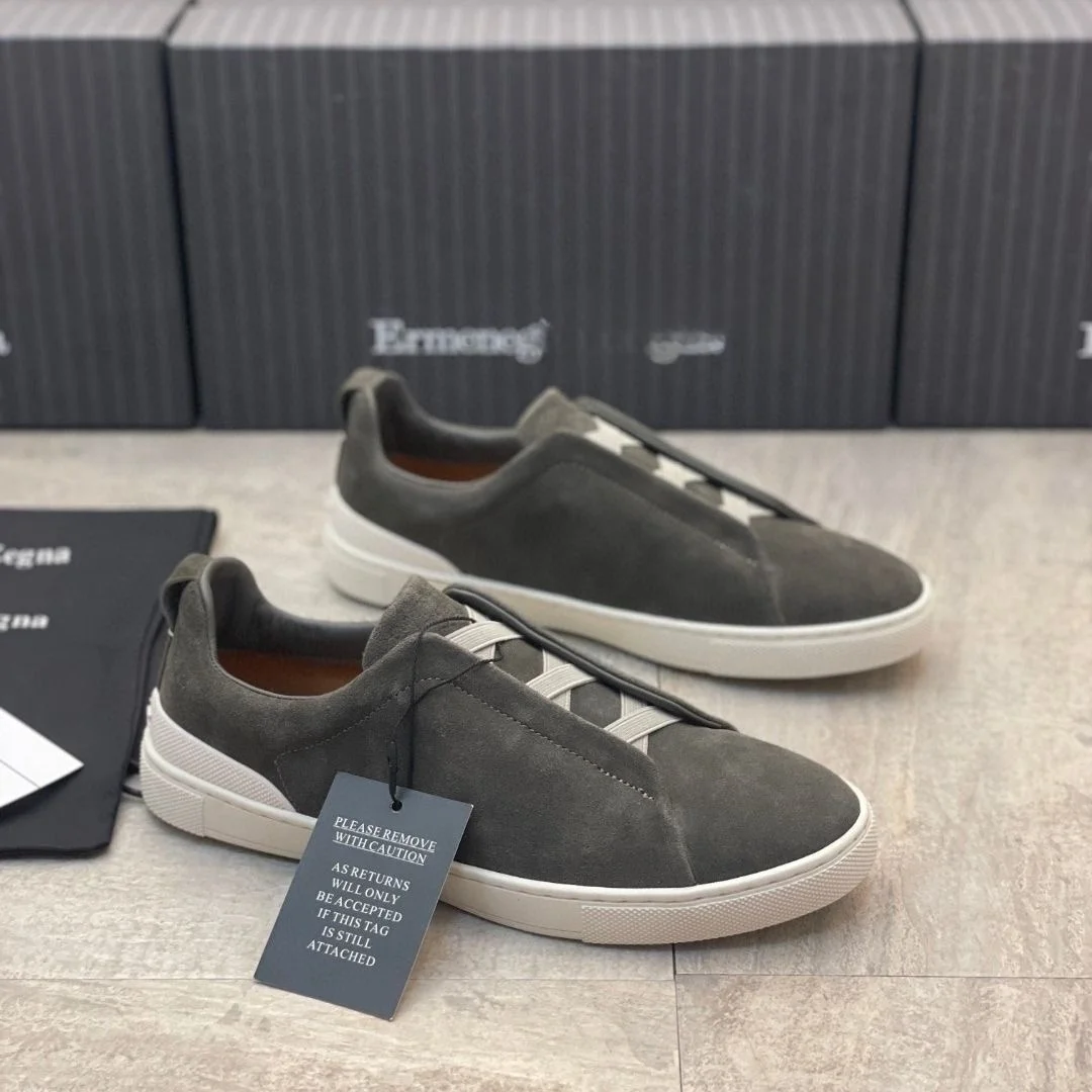 Zegnss chaussures habillées chaussures de créateur hommes Ermenegildos Zegnbs doux à lacets affaires décontracté fête qualité en cuir grosses baskets