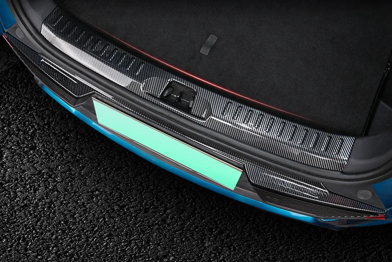 

Back Fender Modified ABS Carbon Fiber Pattern Trunk Fender Welcome Pedal Tail Box Protection