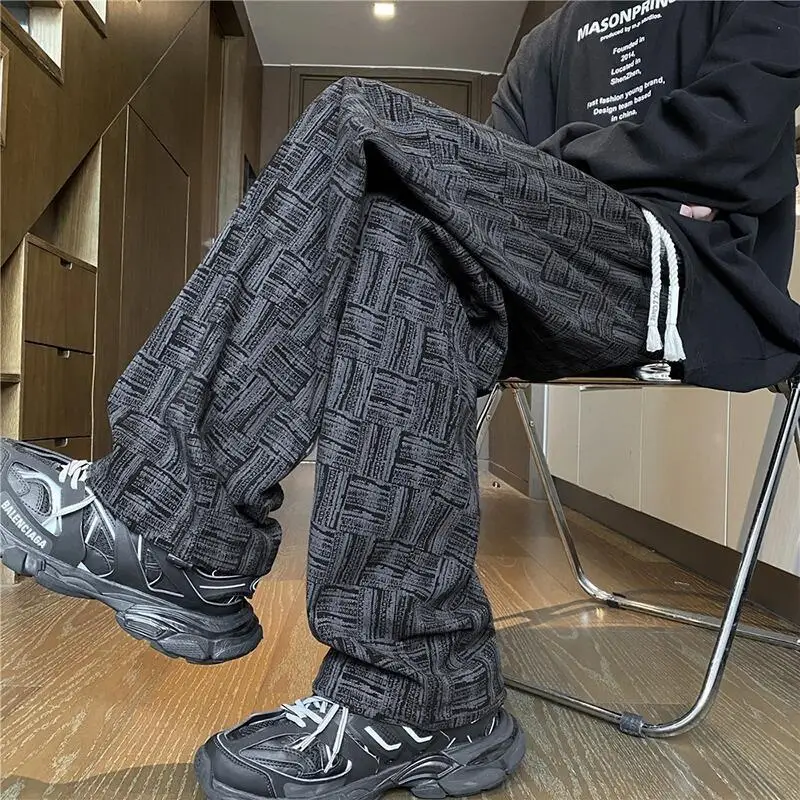 

Youth Clothing Spring Men's Clothes Y2K Men's Pants Sweatpants Straight Pants Homme Leisure Baggy Overalls Streetwear Corduroy