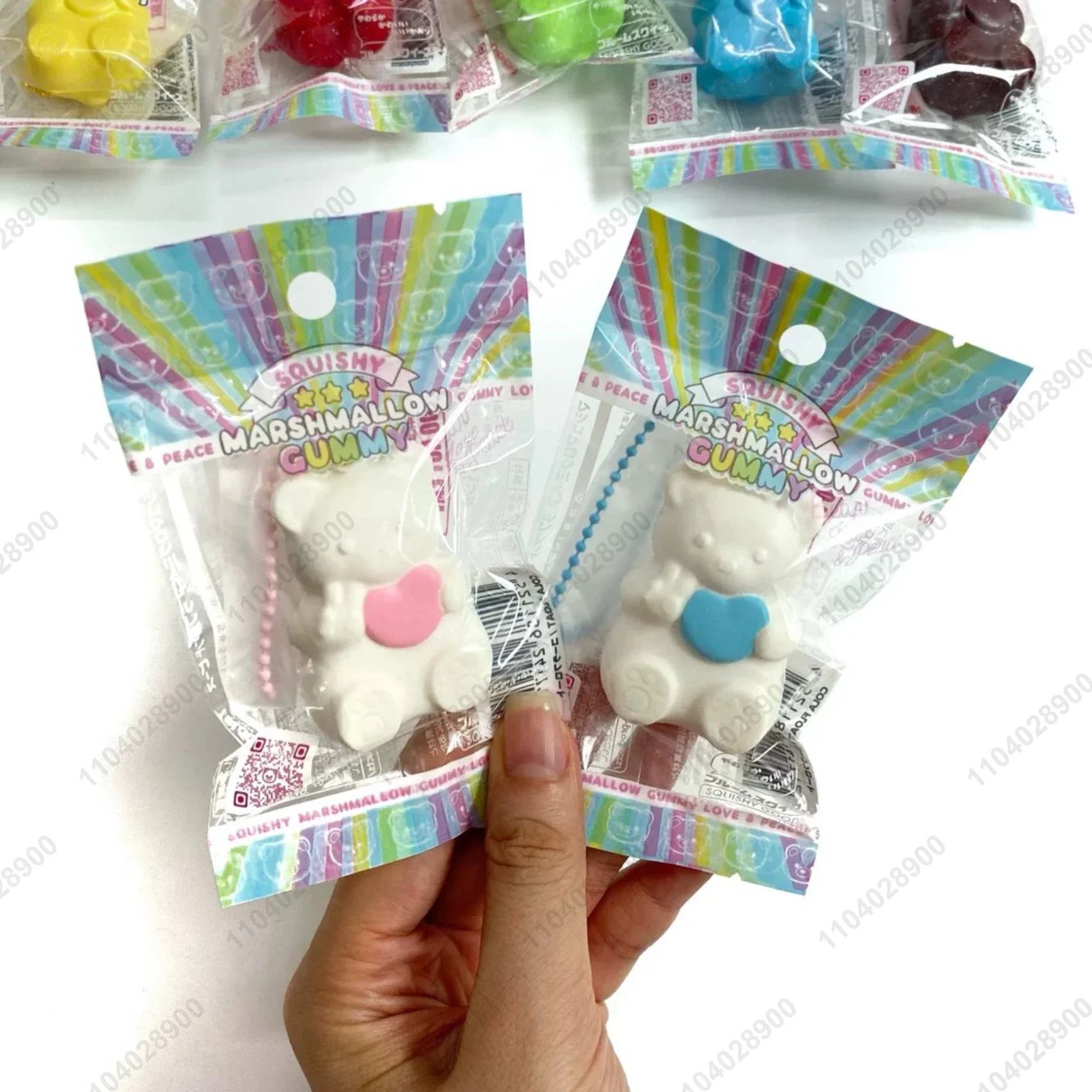 Gummy Bear Slow Rising Squishy Gummy Bear Candy Slow Rebound Squeeze Toy Stress Release Stress Hand Relax Toy