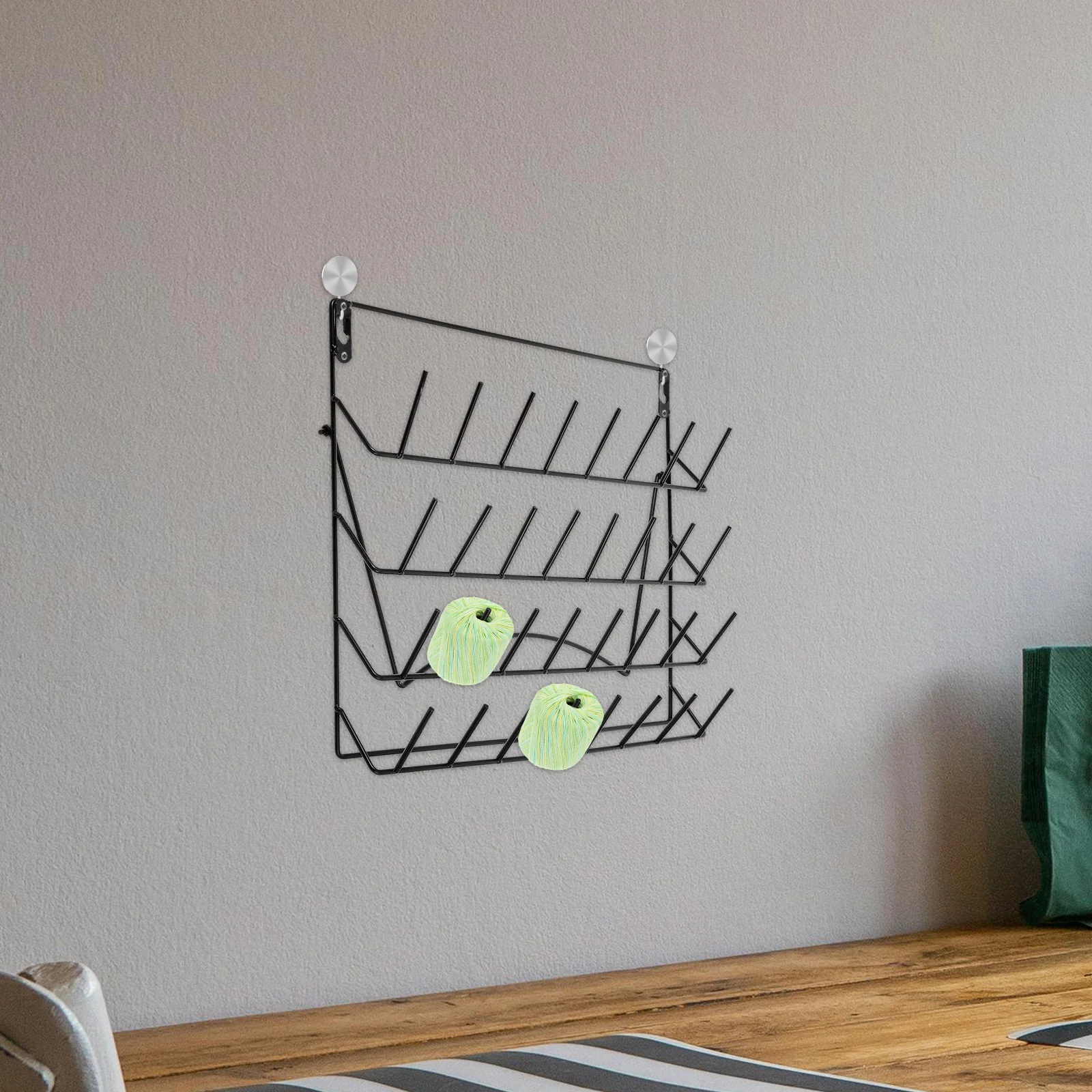 

Wall Shelf Organizer For Lab Glassware Storage Durable Iron Wall-Mount Drying Rack Space Saving Vertical