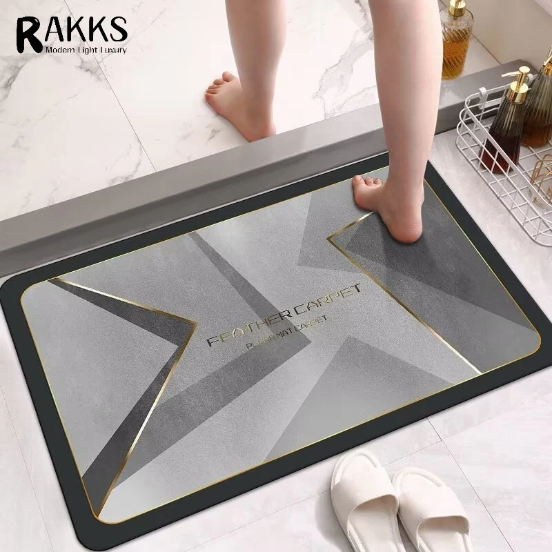 

Diatomaceous earth moisture-absorbing mat bathroom floor mat anti-slip toilet room foot mat bathroom carpet entrance door mat