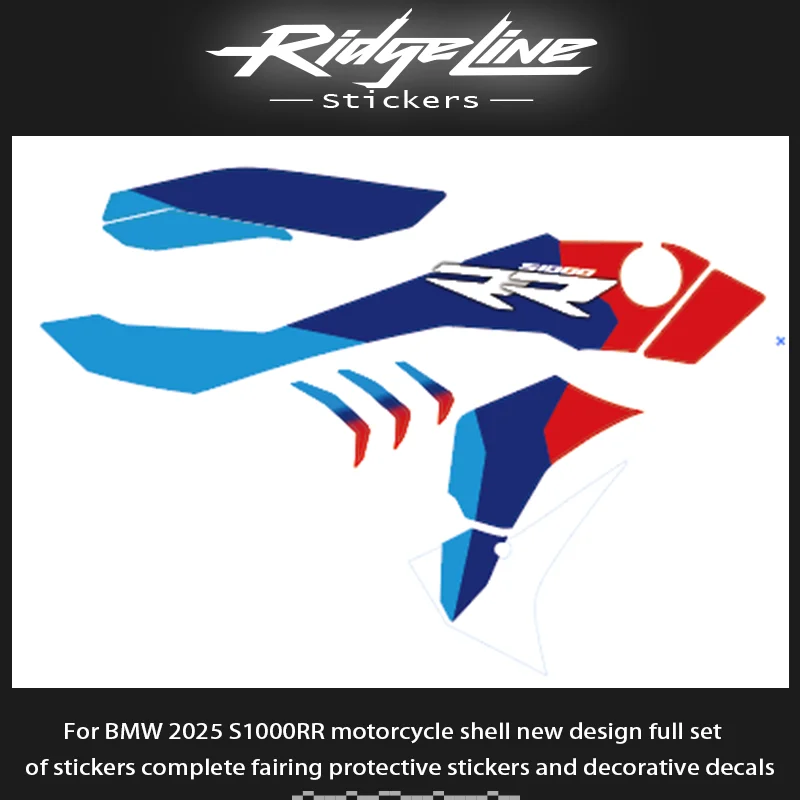 For BMW 2025 S1000RR motorcycle shell new design of stickers complete fairing protective stickers and decorative decals