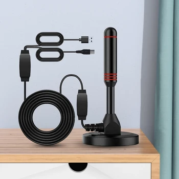 Antenne portative de Digital HD de réponse rapide d'antenne de la TV 30DBI Ultra HDTV d'intérieur extérieure avec la DVB-T2 d'amplificateur