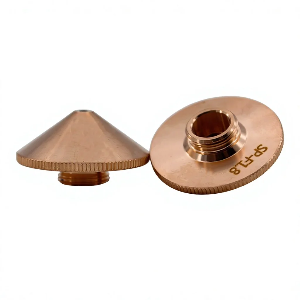 Factory-direct Sale SPS High-speed Laser Nozzles Pure Copper Single/double-layer Chrome-plated; SP-S Model High-power Laser