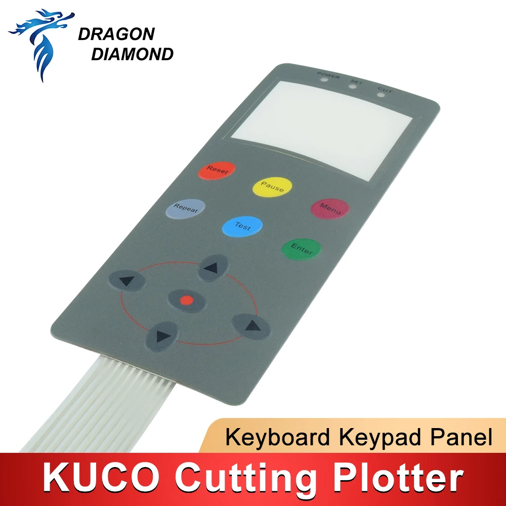 Imagem -02 - Kuco Teneth-filme do Painel Chave Painel de Operação do Plotter de Corte 740x Plotter de Corte Coolcut Th1300 Painel Chave Suporte do Rolo