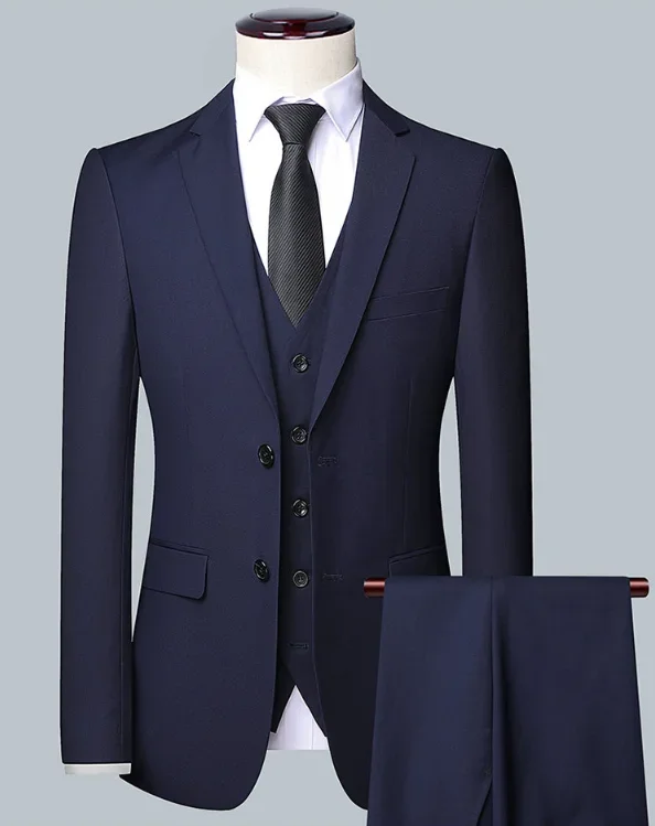 2026 Hochwertiger Herrenanzug in Unifarbe für Smart Casual Business, Hochzeit, Bankett, Bräutigam, Trauzeuge, Modetrend – Detail 30