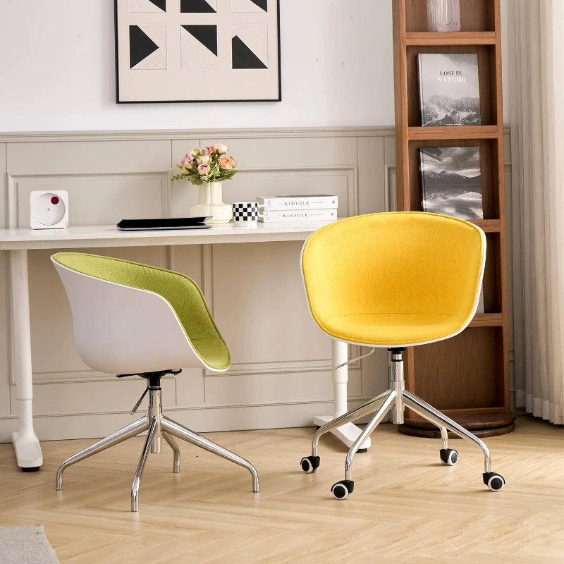 Simple Study Computer Chairs Meeting Writing Seat with Backrest Adjustable Office Reception Chairs