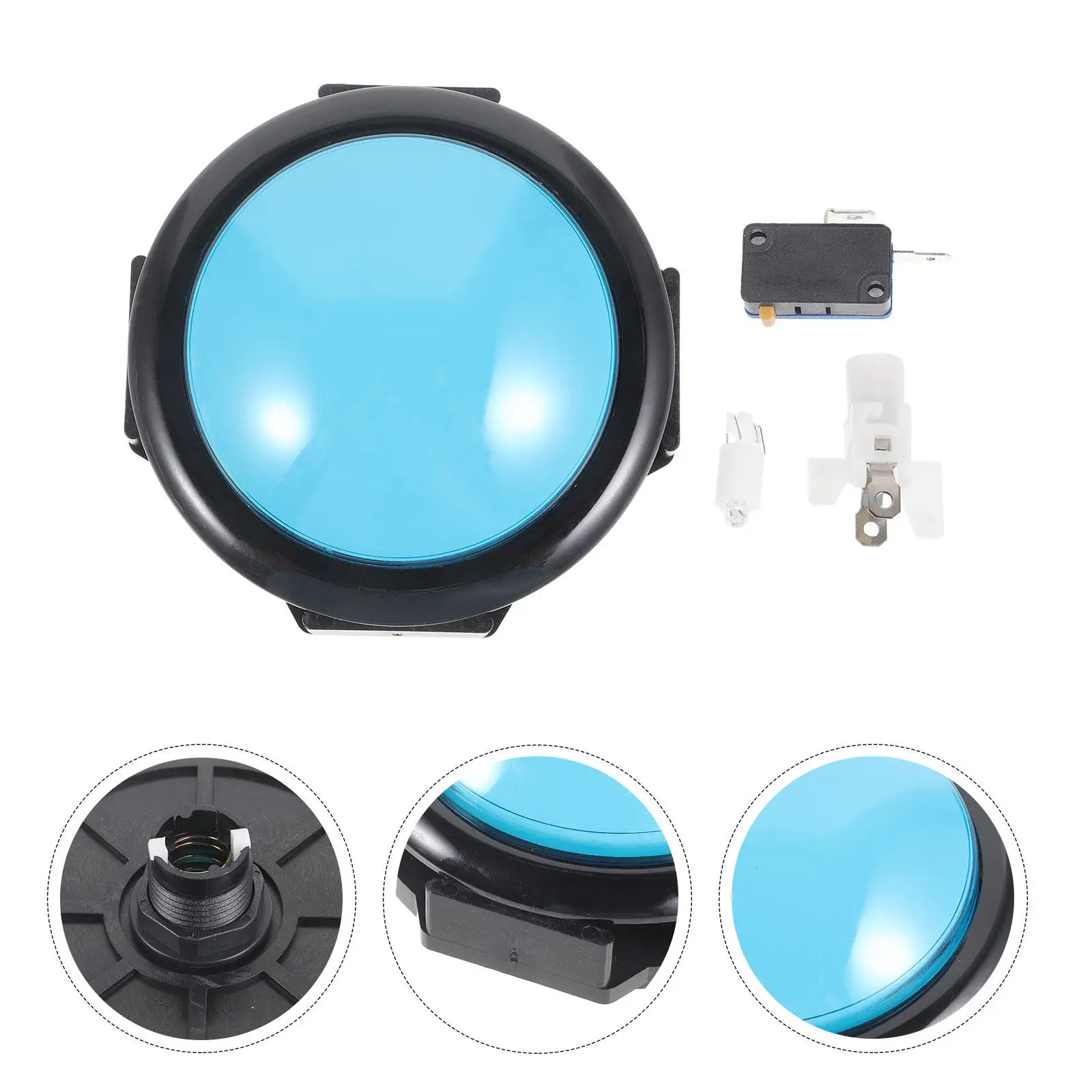

Funny Game Button Prop Smooth Round Push Button with Stable Material for Arcade Machines Competitions Kids Safe Office School