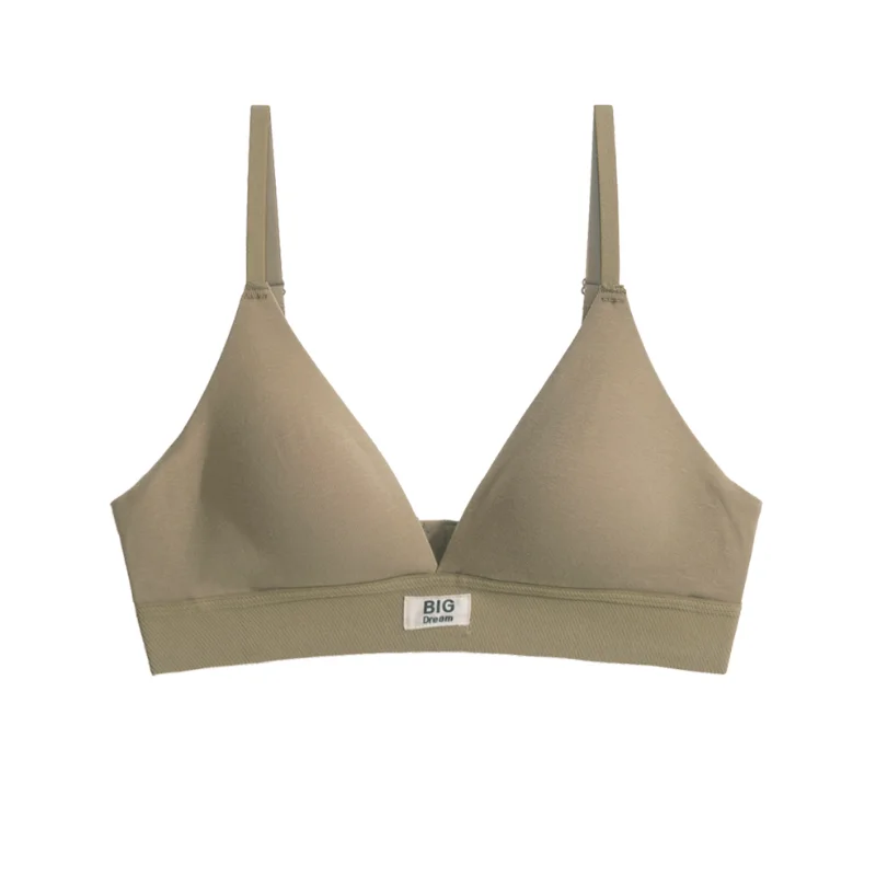 

Letter Triangle Cup Bras Women Summer Wire Free Fashion Sexy Underwear