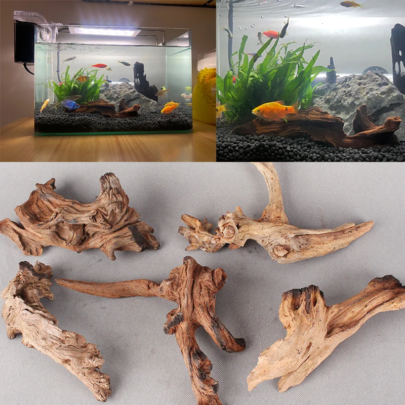 10/30CM Drift Wood  Natural Tree aquarium decoration  Fish Tank Driftwood Coral wood Climber Reptile Lizard Cork Pet Decor