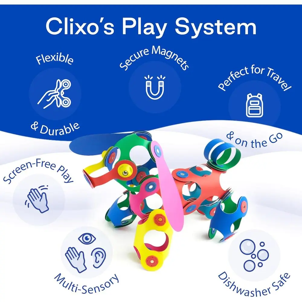 Set da costruzione magnetico flessibile: giocattolo STEM da 42 pezzi per bambini, età 4-99, regalo ideale per giochi creativi