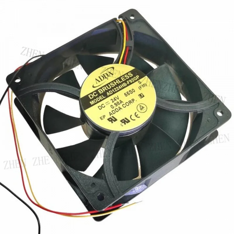 Y  FOR AD1224HB-F92GP DC24V 0.98A 12038 12CM 3-Wire Inverter Alarm Cooling Fan