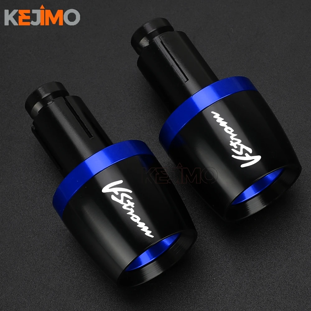 

VSTROM 650 Hand Grips End Plugs For Suzuki DL650 V-STROM DL 650 2004-2025 2024 7/8'' 22mm Motorcycle Handlebar Grips Cap Cover