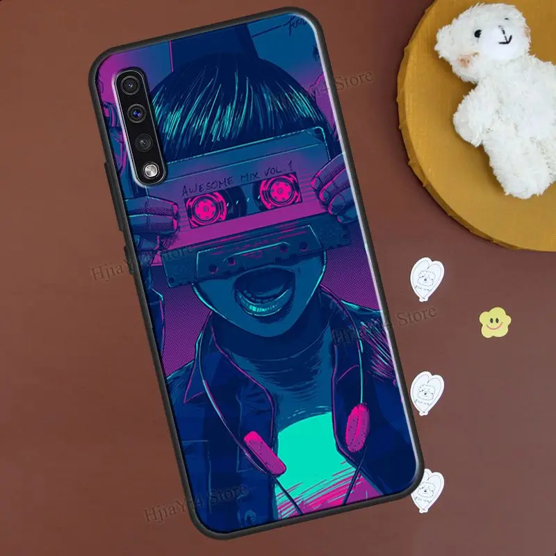 Synthwave 80's Retro Art Phone Case For Samsung A71 A51 A31 A11 A21S A20e A70 A50 A40 A10 A20 S A12 A32 A42 A52 A72