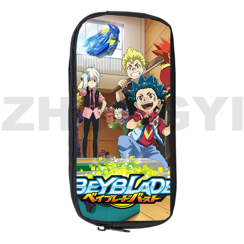 Student Beyblade Burst Cosmetic Cases Teenager Pencil Case 3D Print Beyblade Burst Anime Makeup Box School Supplies Zipper Pouch