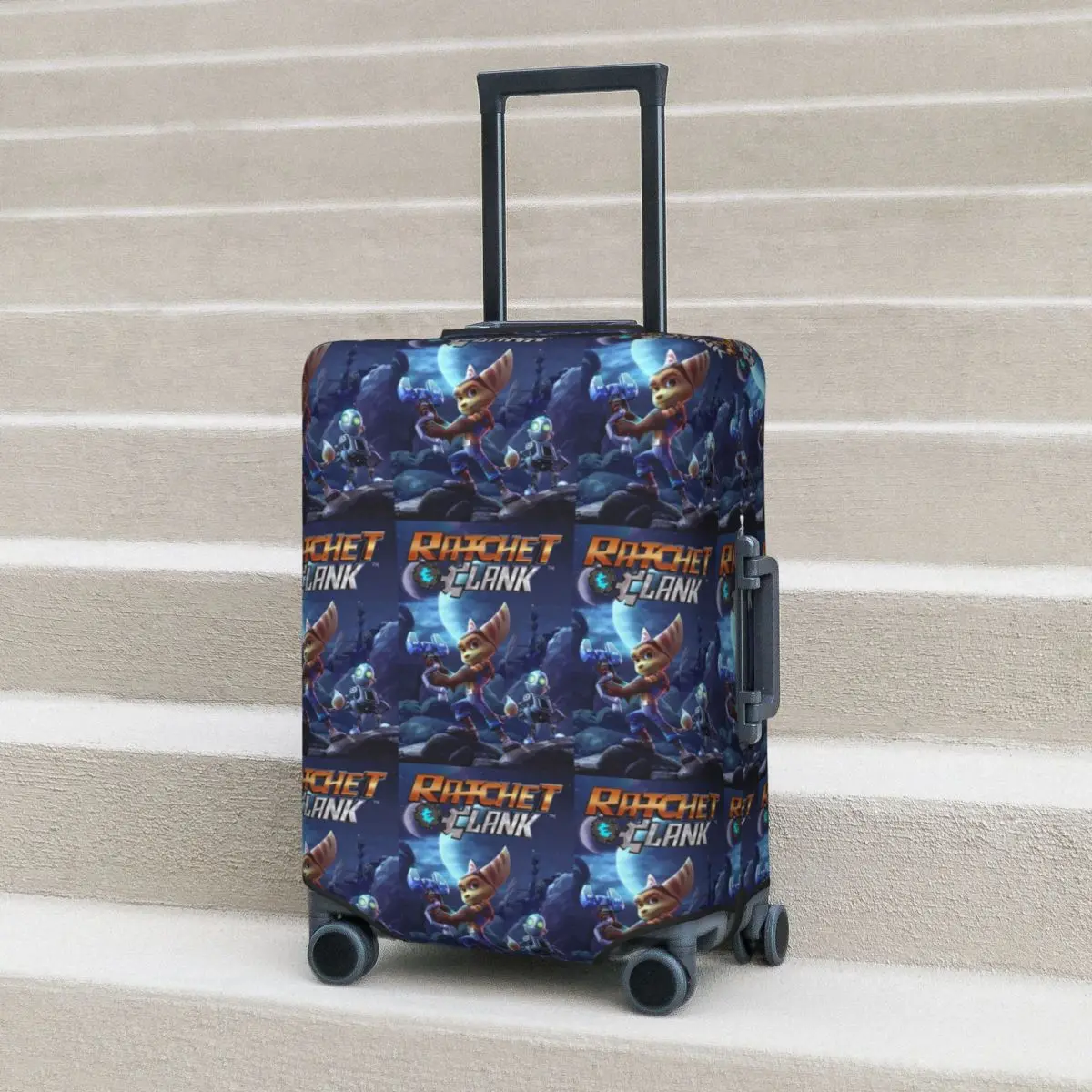 

Защитный чехол для чемодана с храповым механизмом и буговым механизмом Essential, эластичные защитные чехлы для дорожного багажа на 18-32 дюймов