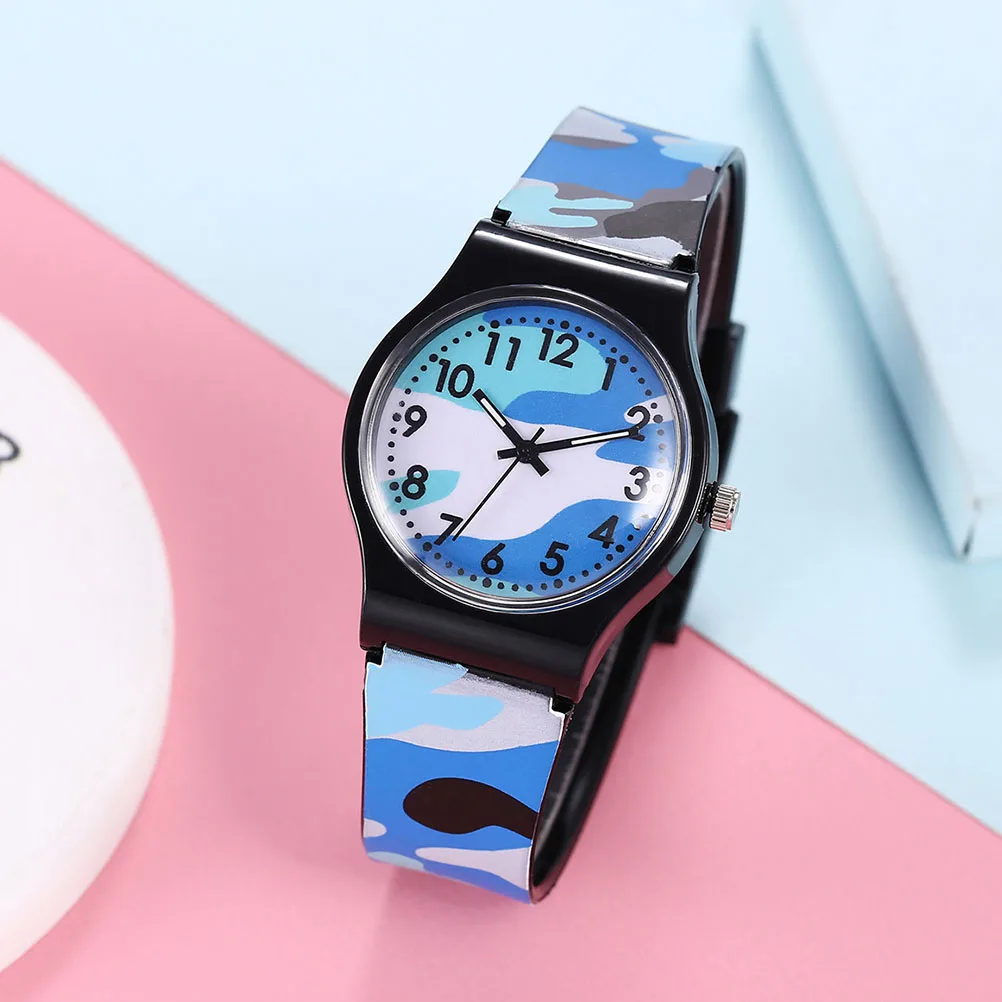 

Kids Quartz Cool Camouflage Children Children Camouflage Watch Waterproof Kids Watch Gift Portable Safe Gift Students Watches