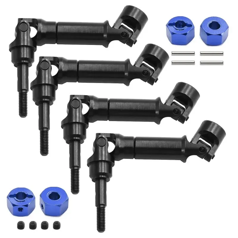 4 pezzi in acciaio albero motore anteriore e posteriore albero di trasmissione CVD per Trxs Mini Maxx Monster Truck RC auto parti di aggiornamento accessori