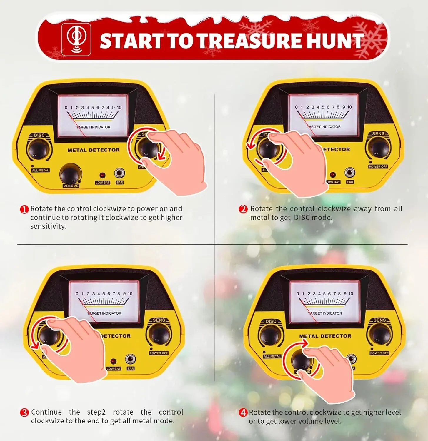 Underground Metal Detector Metal Finder MD-5090 Pinpointer Gold Treasure Hunter Tracker Digger Electronic Measuring Instruments