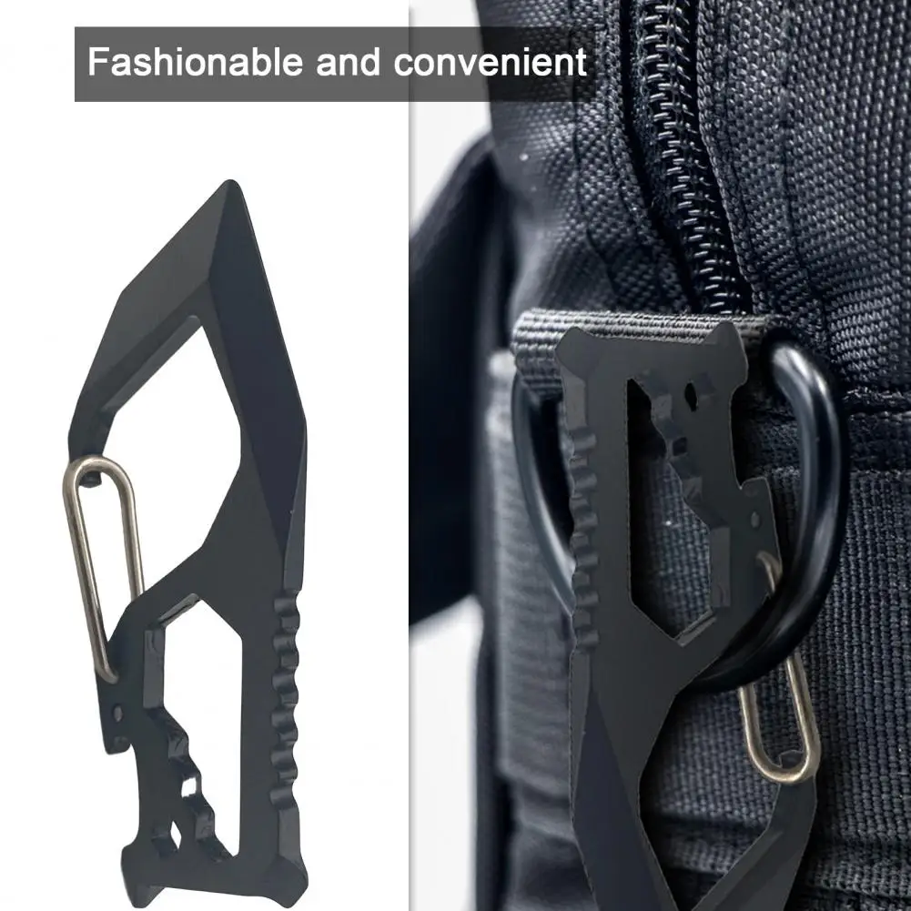 Quick Release Buckle Keychain Multifunctional Anti-rust High Strength Keychain Bottle Opener Carabiner Outdoor Survival Gear