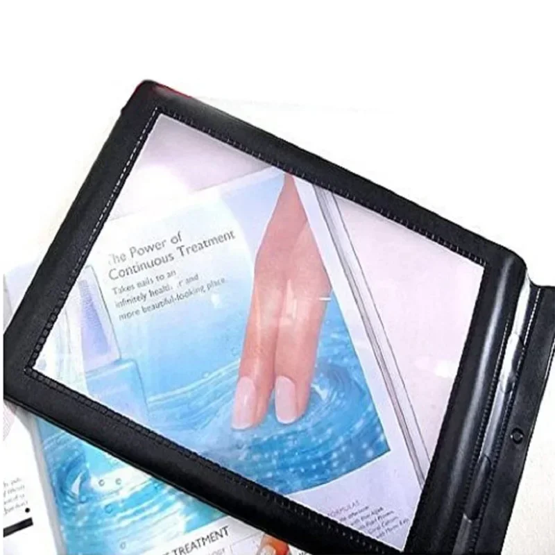 A4 Clear Full Page Magnifier Hands-free 3X Magnifier Handheld Reading Aid Magnifying  Lens Perfect for Reading Books Newspapers