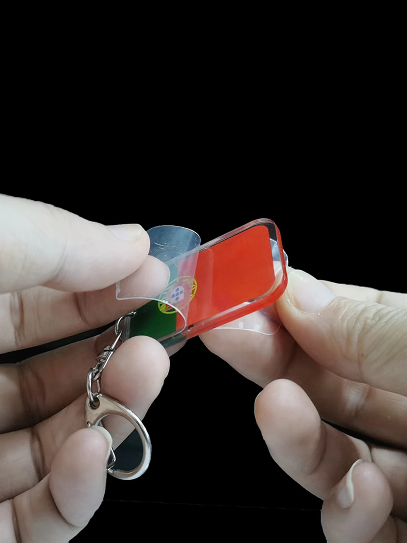 Portugal Flag Pendant Keychain For Women Men Acrylic Portugal Flag Ethnic Car Key Chain Ring New Trend Jewelry Gifts view 2