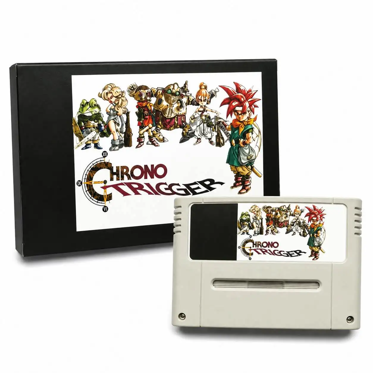 Chrono Trigger 16-Bit Retro-Reproduktions-Cartridge: Legendäres Zeitreise-RPG, PAL-Version mit Batterie- oder FRAM-Chip-Speicheroptionen
